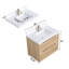 Meuble-lavabo mural avec lavabo et 2 tiroirs-1396314936