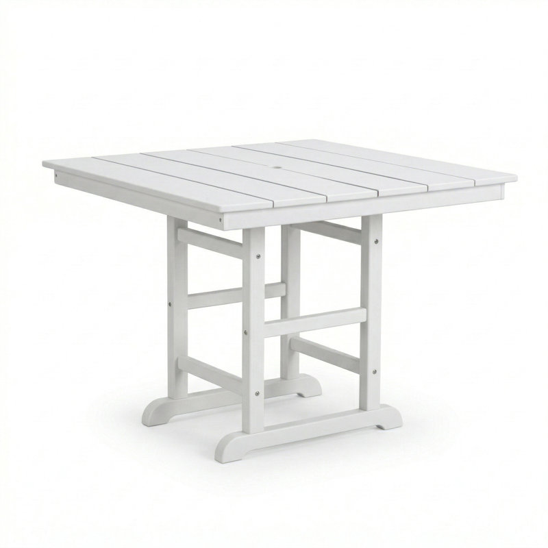 Patio Dining Table with Detachable 2-Panel Tabletop