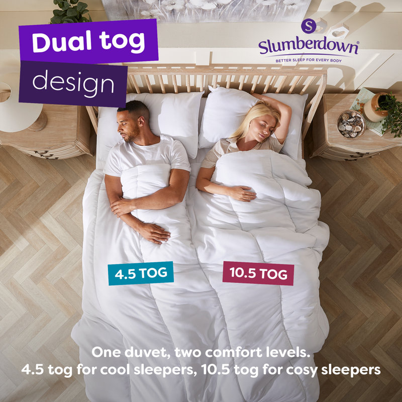 Dual Temperature Made For You Two 4.5/10.5 Tog Duvet, Double (200 x 200cm)