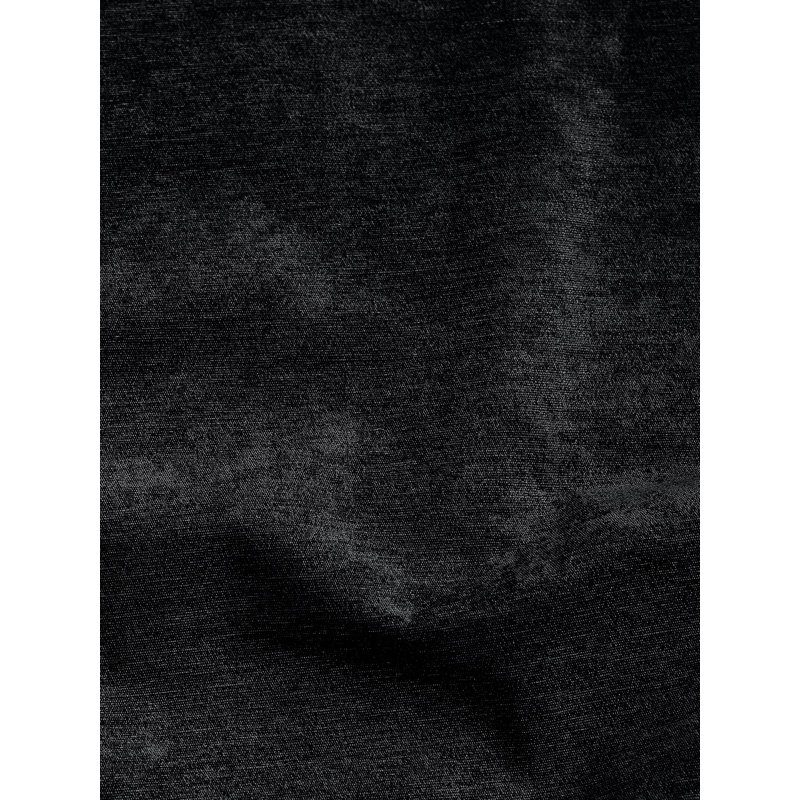 Eilfried Chenille Ring Top Eyelet Curtains, Black, 168cm Width x 229cm Drop