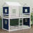 Yaraghi Bunk Wood House Bed with Tent-363034507-363034484