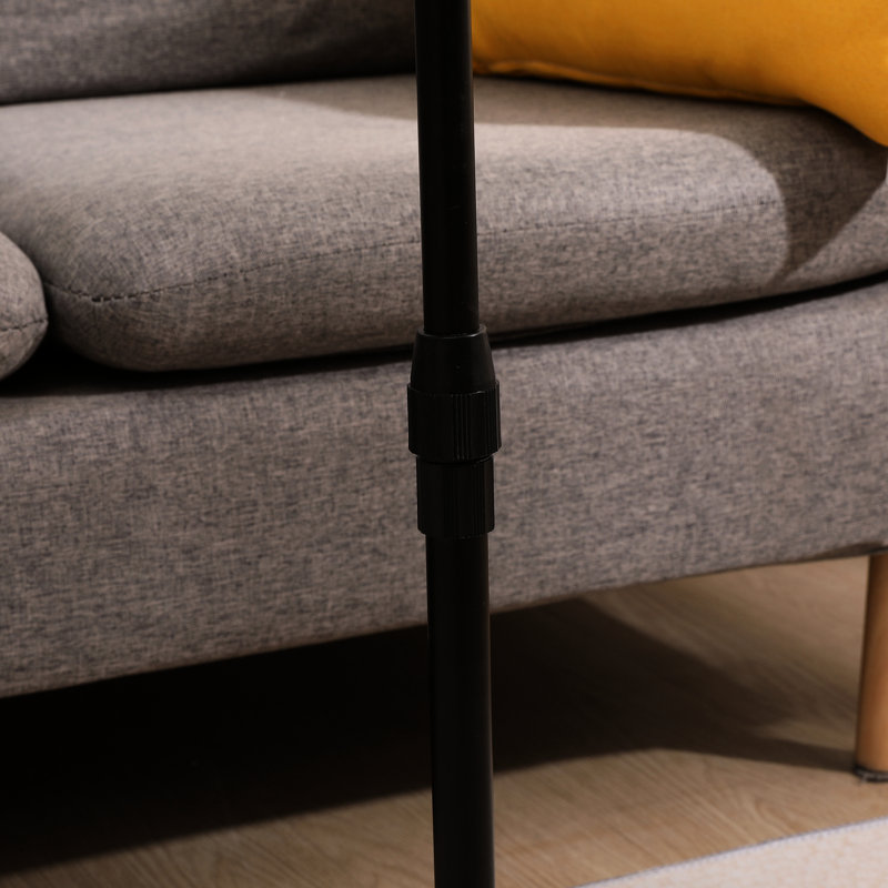 Plateau réglable en hauteur - pour les meubles de chambre à coucher Ovale + Rectangle Fonctionnel et pratique Chaises de table d'appoint Base en métal incluse