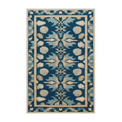 Tapis turc beige lavable à la machine