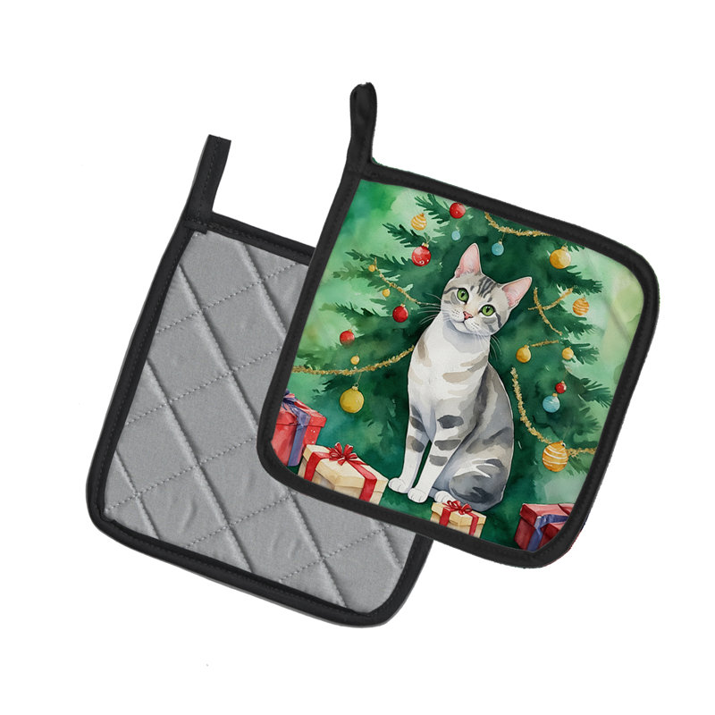 Paire de porte-casseroles European Shorthair