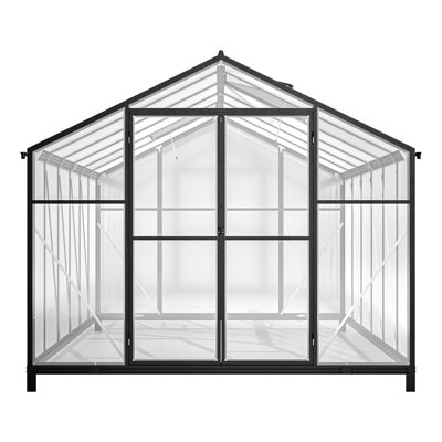 Serre en polycarbonate de 84,66 po avec ventilation et support pour la croissance des plantes