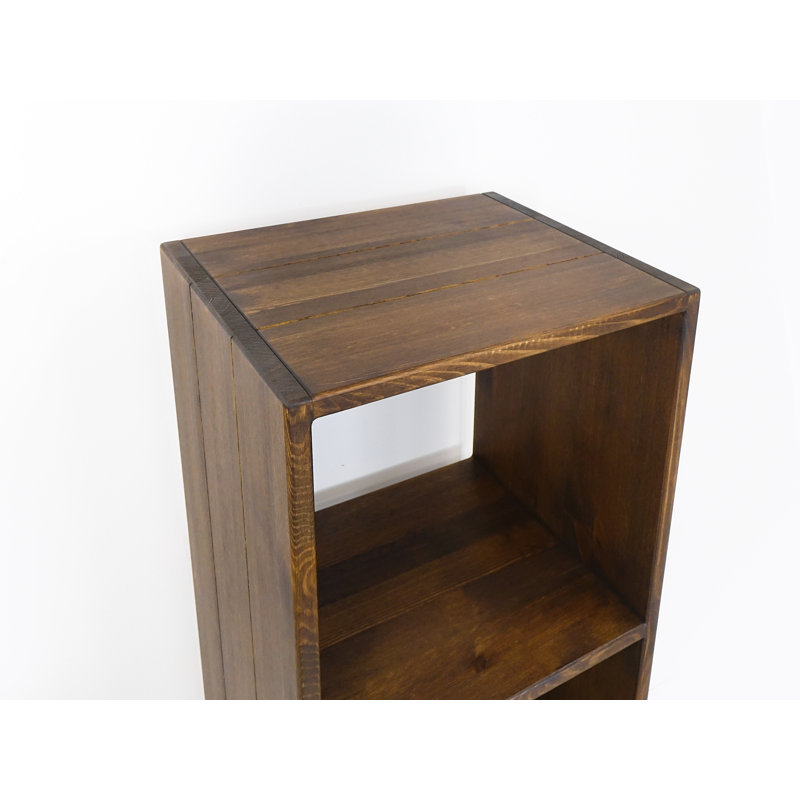 Cerny 145cm H x 50cm W Solid Wood Cube Bookcase