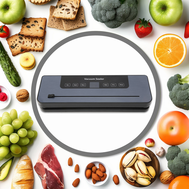 6-in-1 Food Vacuum Sealer Machine with Cutter Food Vacuum Sealer for Dry or Moist Food