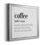 Coffee Définition - cadre photo, art textuel sur toile-428748431-428748428