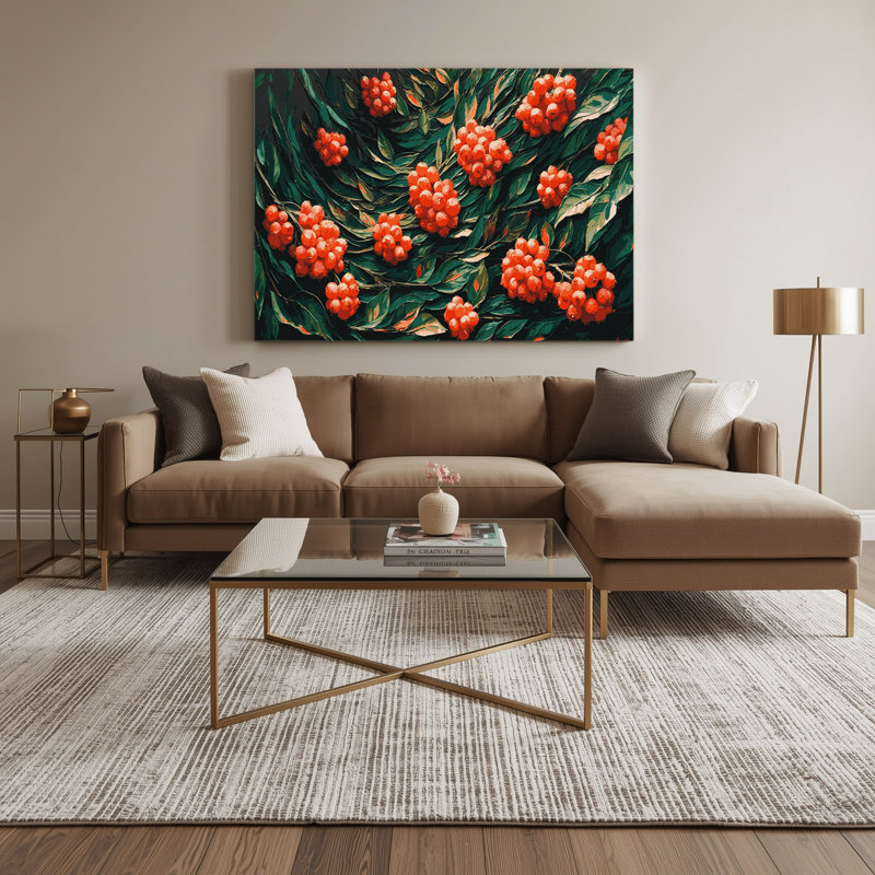 «Fruit Buffalo Berry», art mural sur toile, H 11 po x l 14 po