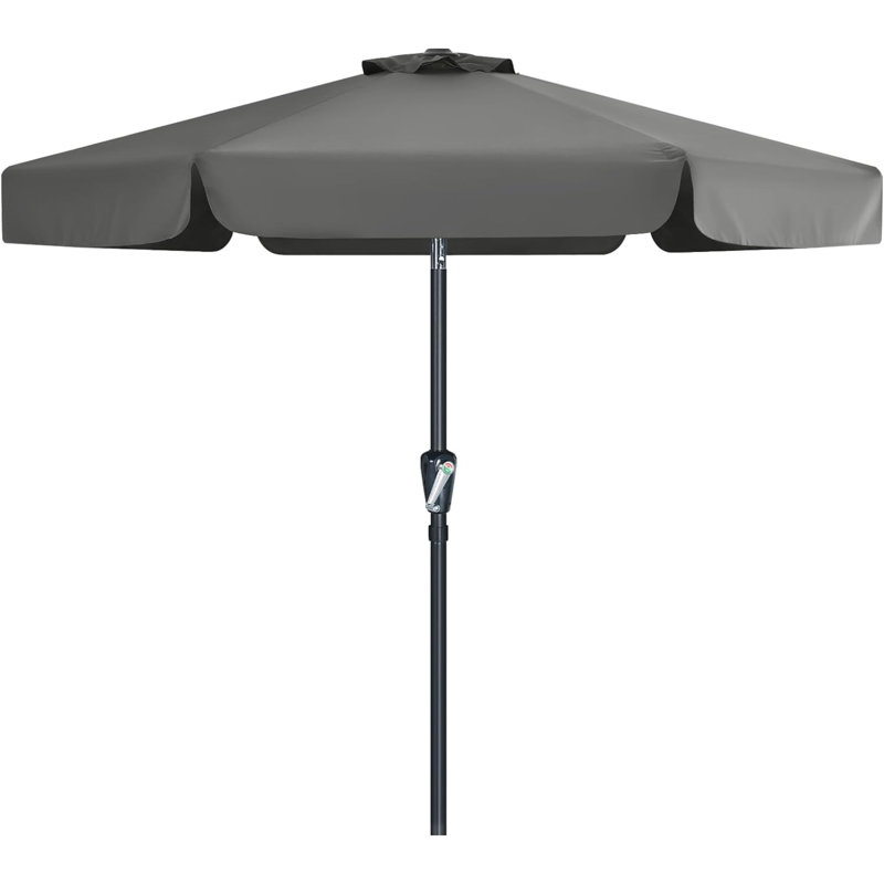 Carmilla 230cm Tilt Market Parasol, Dark Grey