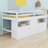 Loft Bed with Drawers, Cabinet and Shelves-702866186