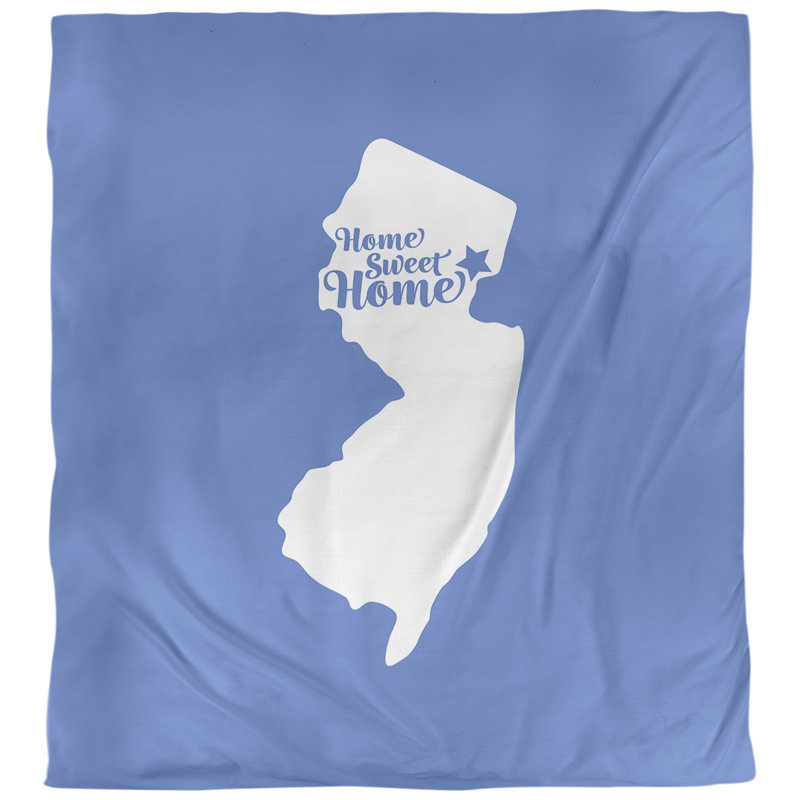 Housse de couette newark doux, Housse de couette pour grand lit, Bleu, Microfibre