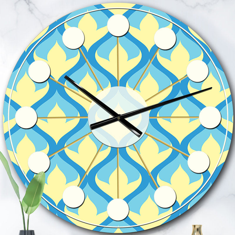 Horloge murale rétro Mid-Century, Surdimensionné