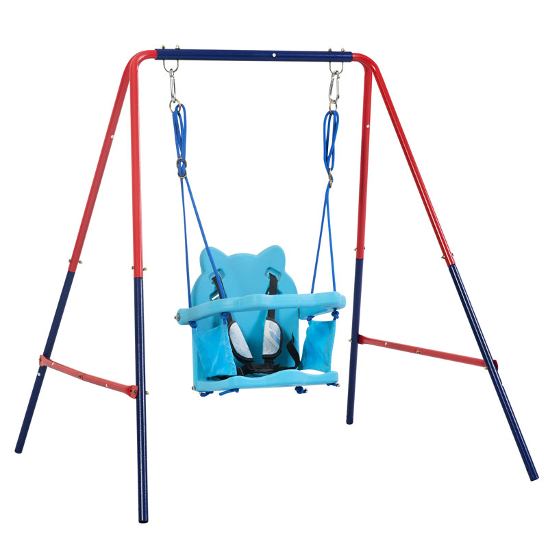 21 Swing : Blue, Reliable Mental Plastic Construction, Safe Playground Gear, 110Lbs Capacity, 3+ Age Swing: And Secure Plastic, Max Weight, For Ages 3 Beyond