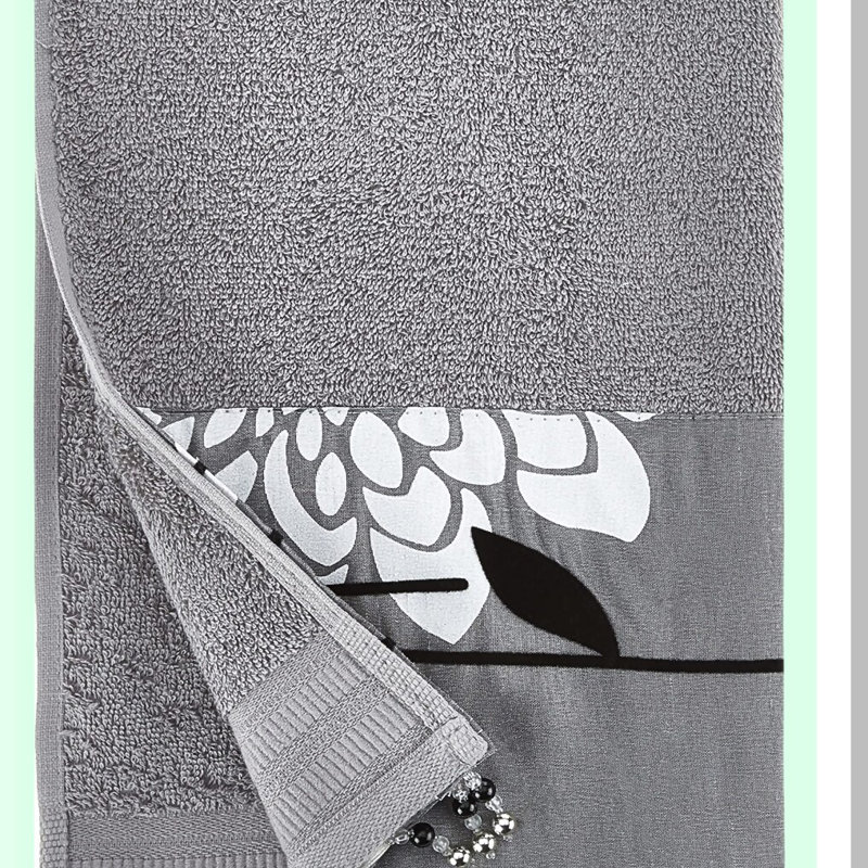 LuxSoft Grey 3-Piece Towel Set - Erica Collection