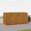 Boîte de rangement en bois d'acacia résistant à l'eau en brun