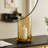 9'' H Votive Aluminum Glass Gold Candle Holder