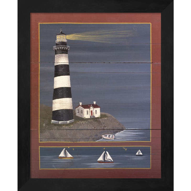 Phare par Susan Clickner, art encadré (ensemble de 2)