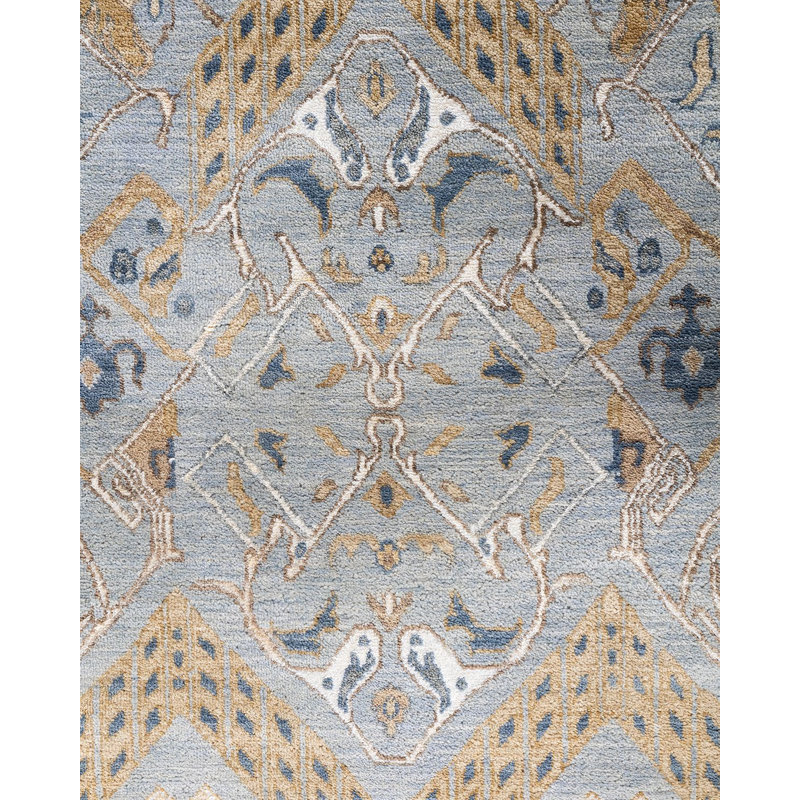 Overdyed One-of-a-Kind 9' 1" X 11' 10" Hand Knotted Area Rug