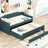 Twin Size Daybed With Trundle And 3 Drawer Enhancements For A Practical Bedroom Decor Combinations Style-718873050