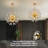 Hrithvik Modern LED Round Double-Layer Golden Crystal Chandelier, Height Adjustable