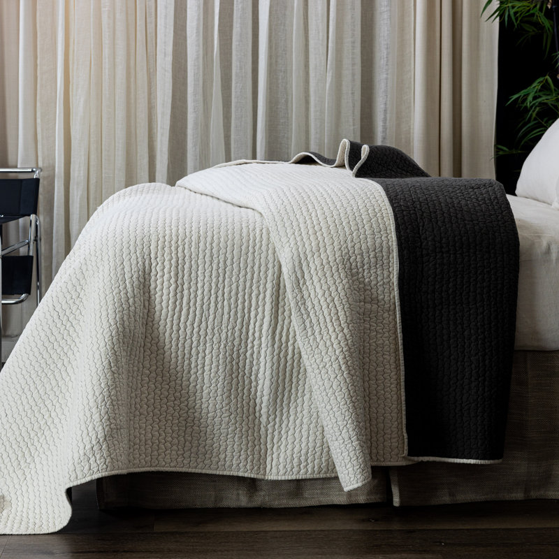 Jade Quilt, Twin Quilt, Ivory/Mineral