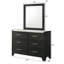 Mobilier de chambre à coucher 1 pièce à 6 tiroirs avec plateau en faux marbre blanc moderne et contemporain