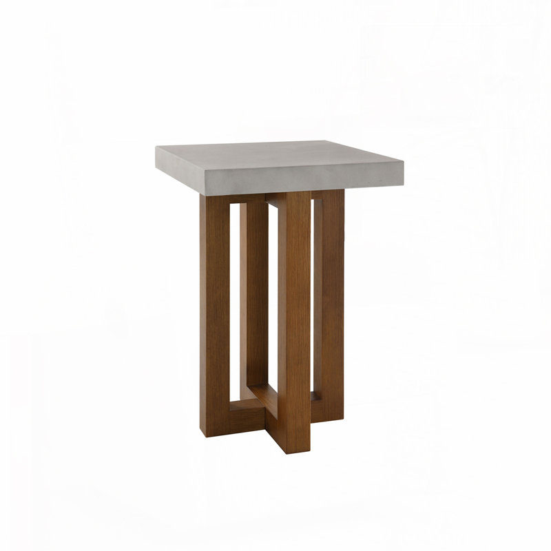Table de bout à finition noyer