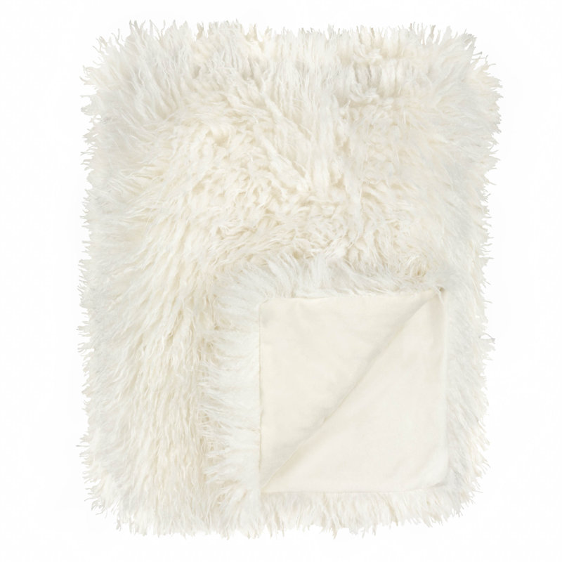 Furn Rowan Throw, White