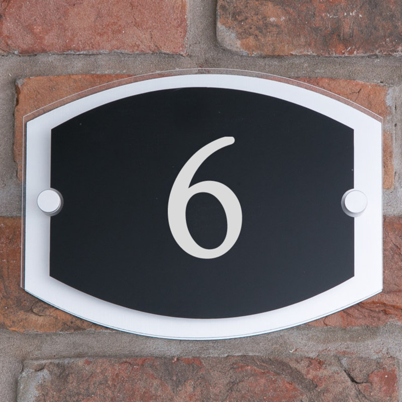 Sigfried 15cm H Plastic House Number, 6