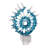 Bixler Blue Glass Abstract Spiral Sculpture On Crystal Base – Decorative Objects For Home Decor, Kitchen Decor, And Decorations For Living Room – Modern Statues, Figurine Accent, And Shelf Display – 15", Blue