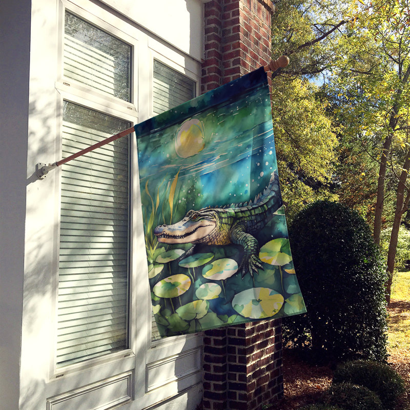Drapeau de maison d'alligator