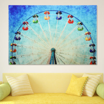 « ferris wheels », impression sur verre
