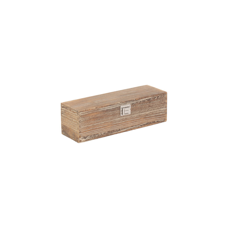 Single Bottle Wooden Box Carrier