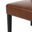 Ensemble de 2 chaises de salle à manger élégantes en cuir polyuréthane, structure en bois robuste et sièges confortables pour tous les décors-1838774806