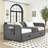 Twin Size Upholstery Daybed with Trundle Bed and Two Storage Drawers , Flat Arms with Pocket-1583249965