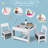 Kids 3 Piece Play Or Activity Table and Chair Set-1856507734