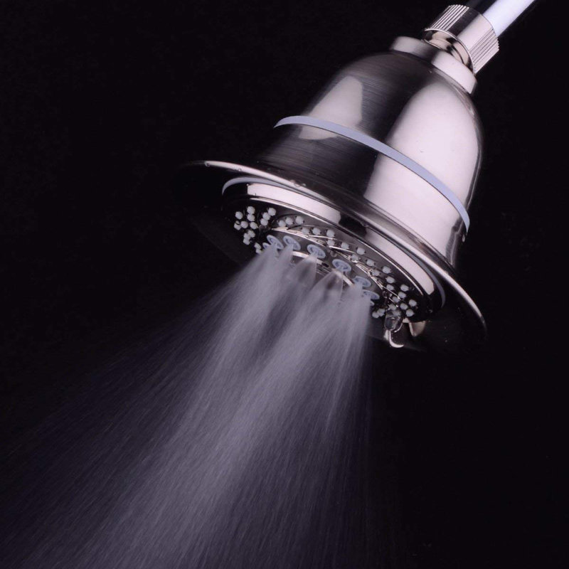Pomme de douche multi-fonctions réglable, Nickel brossé