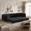 Canapé convertible 3-en-1 moderne en velours avec repose-pieds pour la maison et le bureau