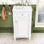 Meuble-lavabo compact avec lavabo en céramique, porte à fermeture en douceur et tablette réglable-1626423402