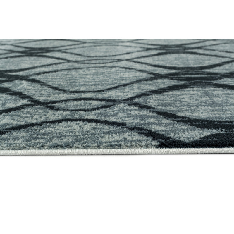 Tapis bleu Akihiro, Rectangle 8 po x 10 po