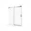 Porte de douche coulissante simple sans cadre à fermeture en douceur, verre trempé de 3/8 po (10 mm) avec revêtement facile à nettoyer-118550467