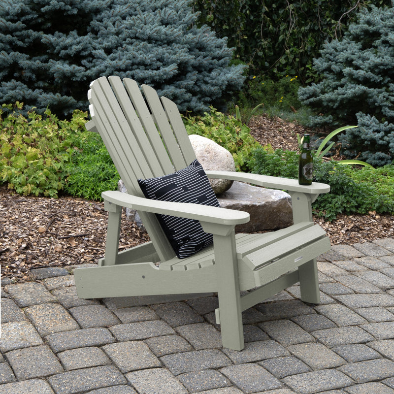 Chaise Adirondack en plastique Federigo, Eucalyptus