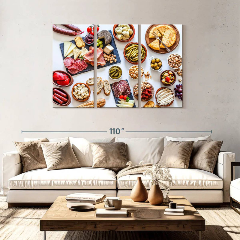 Tapas de style espagnol Yarlin, H 48 po x l 74 po