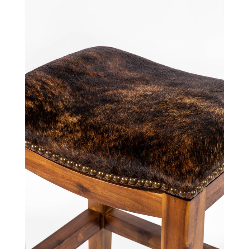 Pleva BR-200 Saddle Hide Bar Stool, Counter Stool (26” Seat Height)