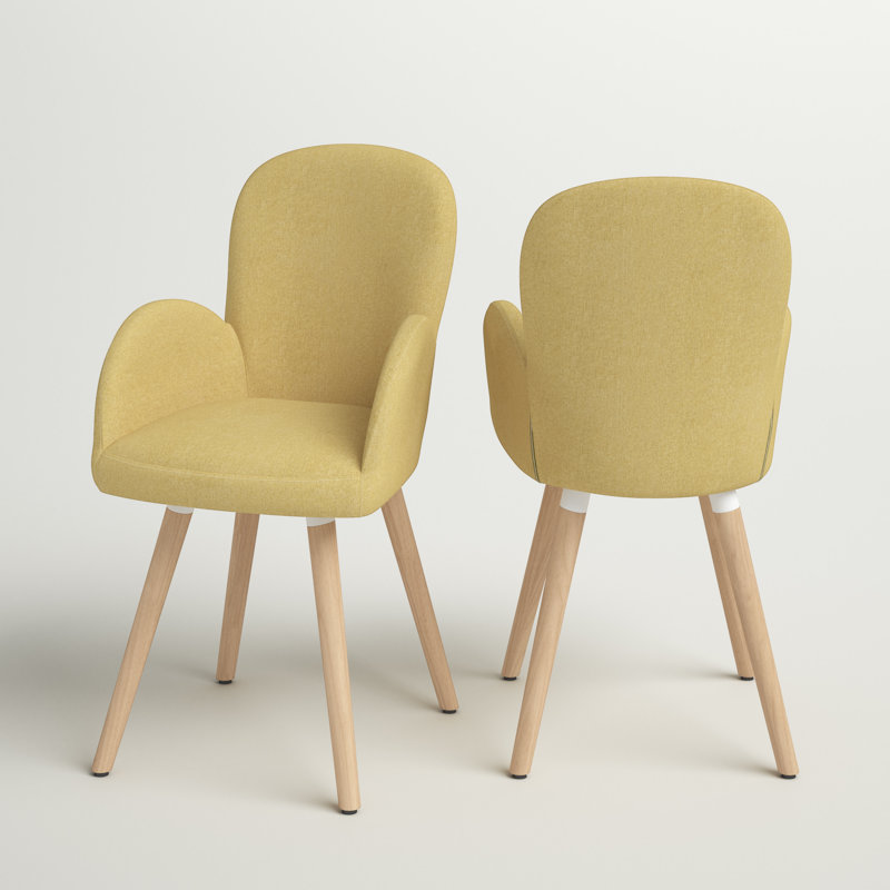 Deckland Upholstered Dining Chair, Yellow