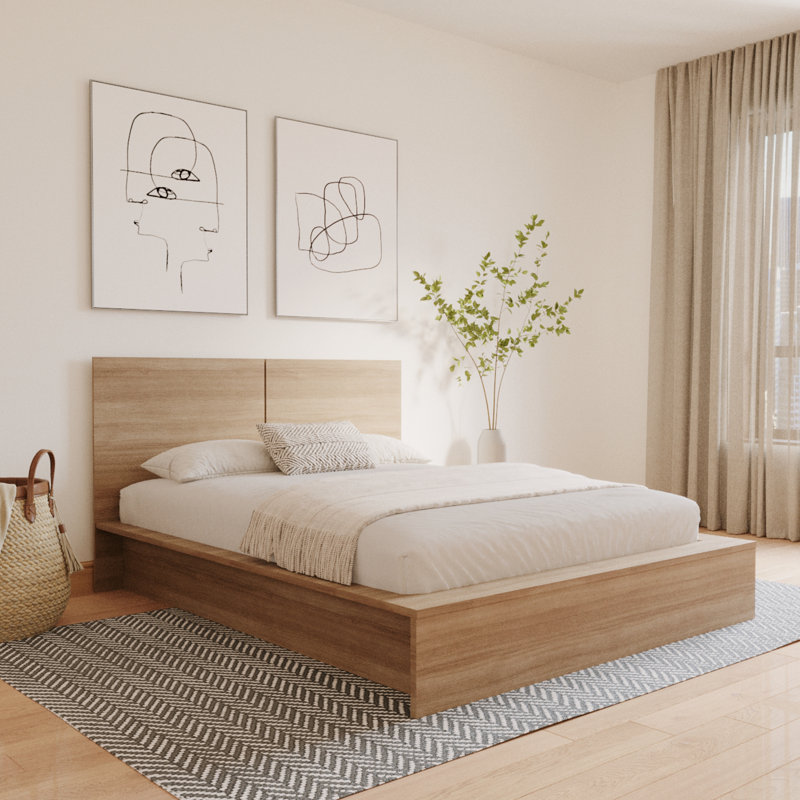 Bonadie Headboard, Natural Blonde Oak, Full