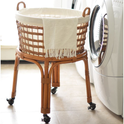 Hand Woven and Handmade Wicker Laundry Basket
