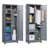 Large Steel Tool Storage Cabinet With Reinforced Frame, Anti-Rust Surface,Lockable Doors&Adjustable Shelves-998755402-998755397