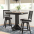 Athey 2 - Person Solid Wood Solid Wood Top Pedestal Dining Set